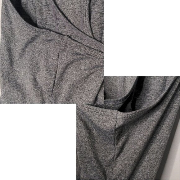 EUC✨ REEBOK "Dri Fit" large gray racer back workout yoga tank - Picture 12 of 16